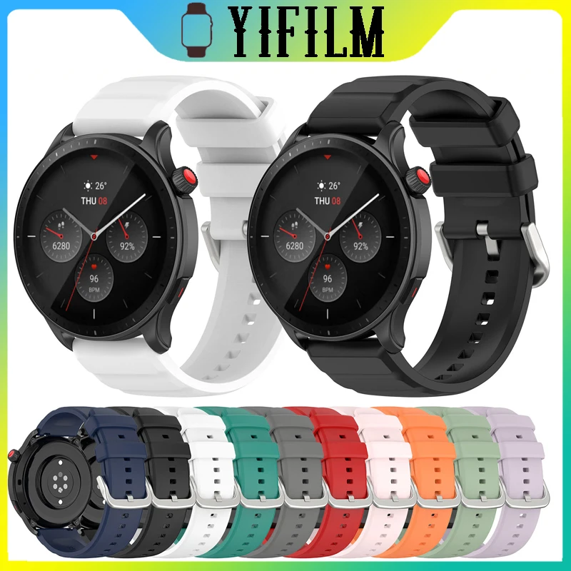 Silicone Strap Watch Band For Huami Amazfit GTR4 GTR 4 Watchband Replacement Bracelet 22mm Belt Wristband Durable Bracelet
Silicone Strap Watch Band For Huami Amazfit GTR4 GTR 4 Watchband Replacement Bracelet 22mm Belt Wristband Durable Bracelet