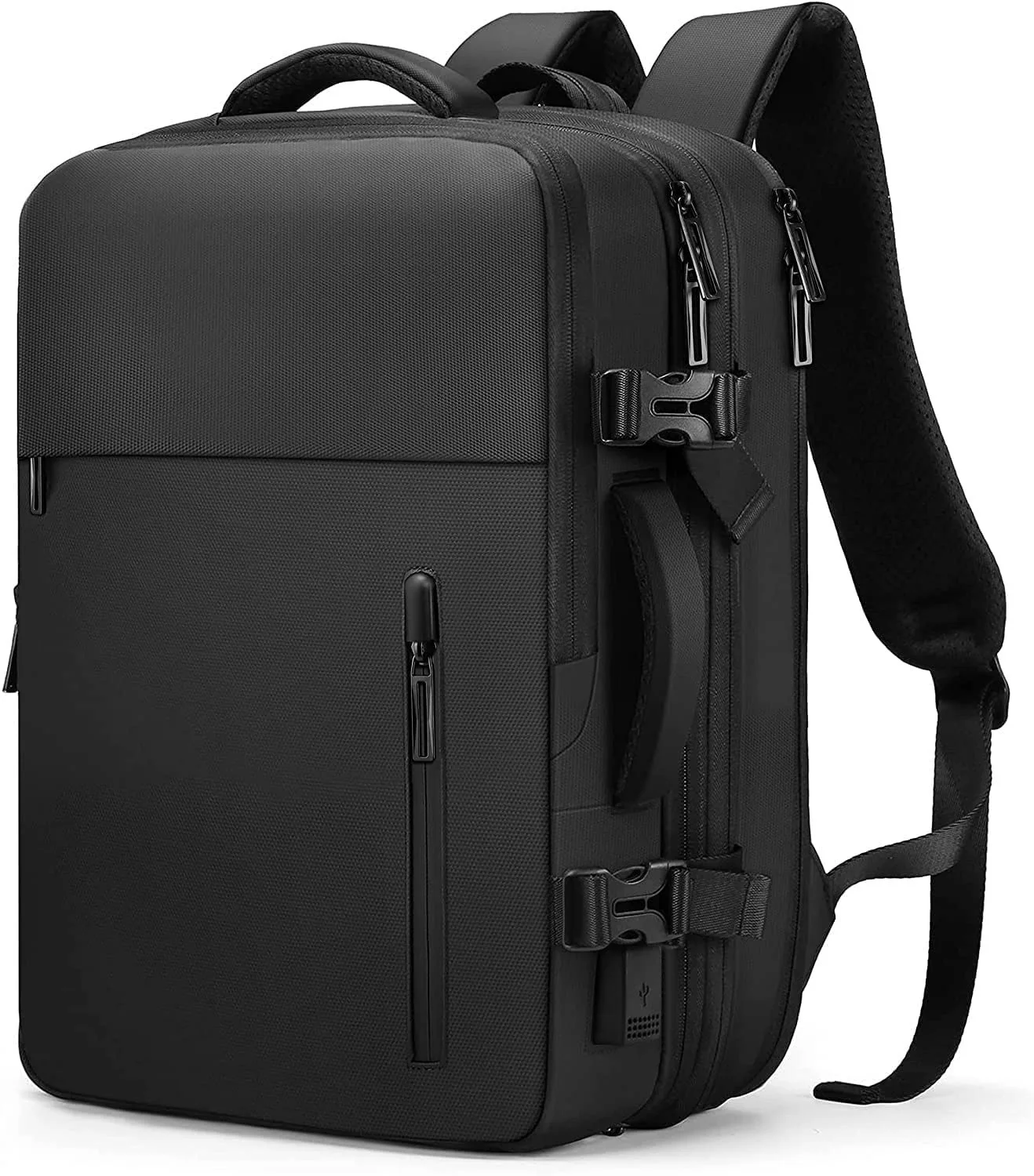 

Вместительный деловой рюкзак для мужчин, сумка для компьютера 40 л с USB-портом для зарядки, Дорожный чемодан