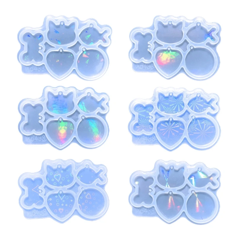 Pets Pendant Silicone Molds Holographic Resin Charm Casting Molds Animal Tags Epoxy Molds Rainbow Light Effect Mould
Pets Pendant Silicone Molds Holographic Resin Charm Casting Molds Animal Tags Epoxy Molds Rainbow Light Effect Mould