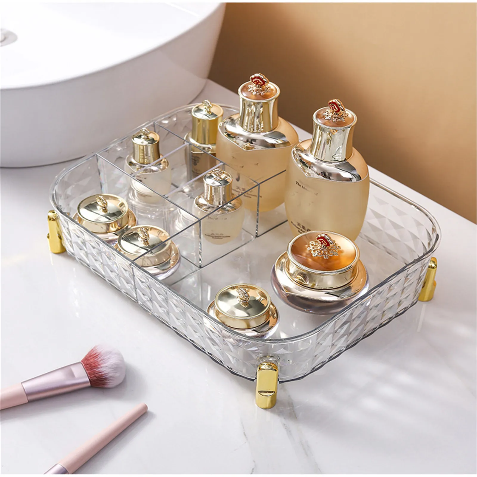 Cosmetic Storage Box Desktop Makeup Supplies Organization Container Basket Shelf Storage Tray Dressing Table Display Cabinet
Cosmetic Storage Box Desktop Makeup Supplies Organization Container Basket Shelf Storage Tray Dressing Table Display Cabinet
