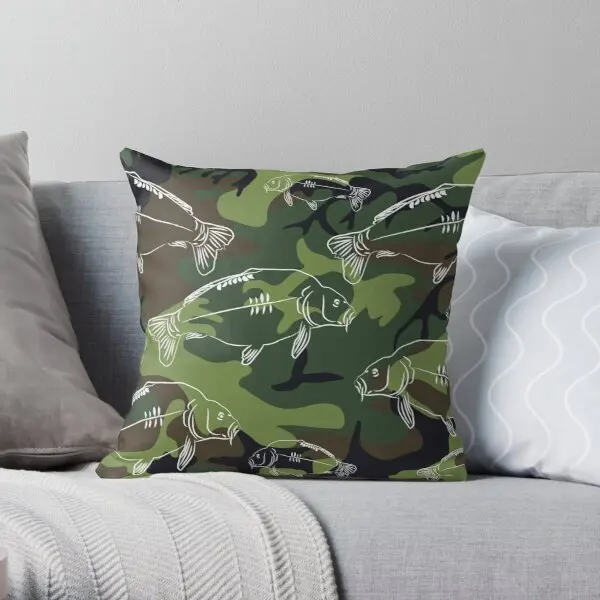 Carp Camouflage Printing Throw Pillow Cover Square Fashion Decorative Waist Soft Bedroom Wedding Throw Car Pillows not include
Carp Camouflage Printing Throw Pillow Cover Square Fashion Decorative Waist Soft Bedroom Wedding Throw Car Pillows not include