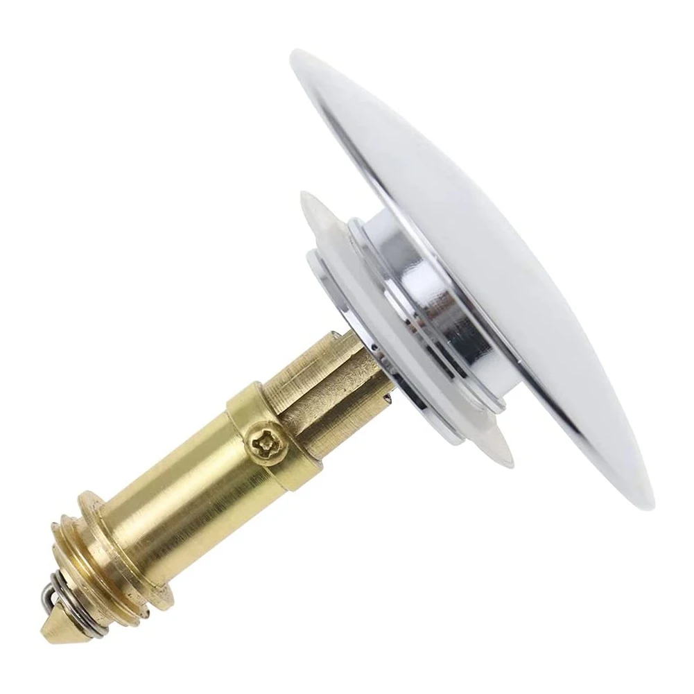 Sink Fitting Bouncing Core Sink Drain Stopper Solid Brass Push Button Easy Pop-up Design Kits M16x1.5 Pop Up Bolt
Sink Fitting Bouncing Core Sink Drain Stopper Solid Brass Push Button Easy Pop-up Design Kits M16x1.5 Pop Up Bolt