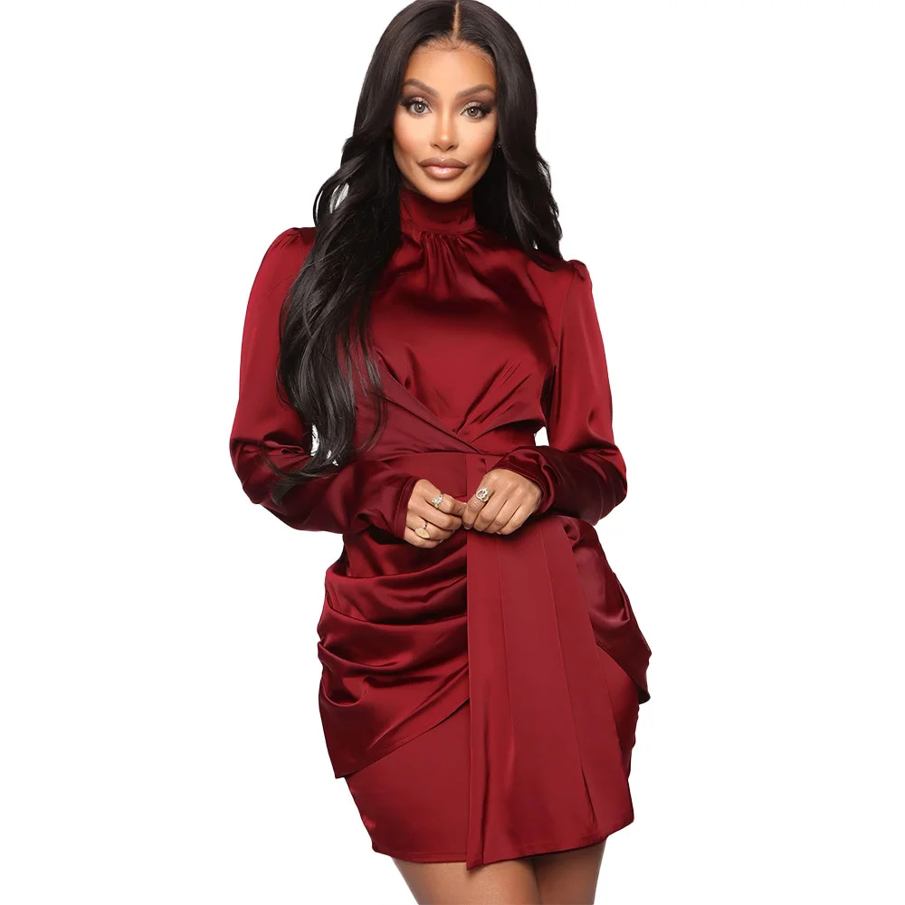 Sylph Women's Clubwear Dresses Party Night Solid Pleated Long Sleeve Sexy Dresses Mini Skirts Vestidos Clothing Outfits Street
Sylph Women's Clubwear Dresses Party Night Solid Pleated Long Sleeve Sexy Dresses Mini Skirts Vestidos Clothing Outfits Street