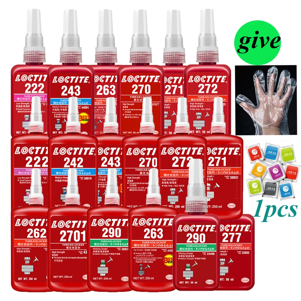 Customized Threadlocker screw glue loctite 222 242 243 262 263 270 271 272 anti-loose anaerobic glue leak proof screw seal
Customized Threadlocker screw glue loctite 222 242 243 262 263 270 271 272 anti-loose anaerobic glue leak proof screw seal
