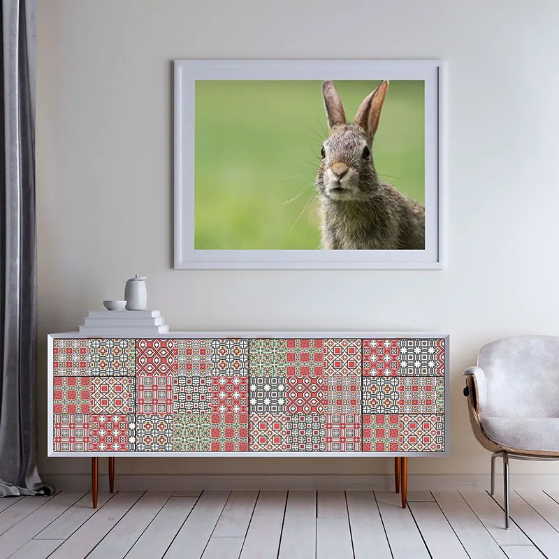 Red & Black Pattern Matte Surface Floor Sticker Adhesive Tile Decoration Film For Tiles /Ground in Kitchen Bathroom Non-slip
Red & Black Pattern Matte Surface Floor Sticker Adhesive Tile Decoration Film For Tiles /Ground in Kitchen Bathroom Non-slip