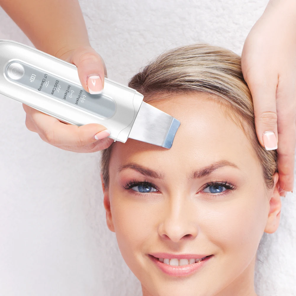 Ultrasonic Blackhead Remover Peeling Extractor Facial Cleanser EMS Nano Ion Skin Scrubber Face Lifting Extractor Spatula
Ultrasonic Blackhead Remover Peeling Extractor Facial Cleanser EMS Nano Ion Skin Scrubber Face Lifting Extractor Spatula