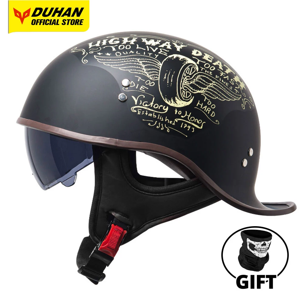 DOT Certification Retro Motorcycle Helmet Four Seasons Casco Moto Half Helmet Capacete De Moto Helmet Multi Color Size M-XL
DOT Certification Retro Motorcycle Helmet Four Seasons Casco Moto Half Helmet Capacete De Moto Helmet Multi Color Size M-XL