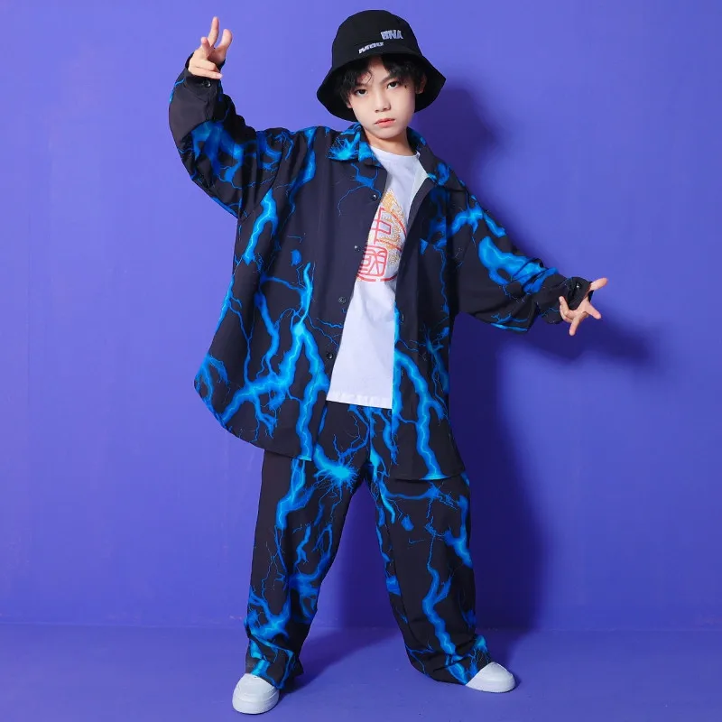 Boy Hip Hop Clothing Print Oversized Shirt Long Sleeve Top Baggy Pants Kids Streetwear Teenager Dance Costume Spring Fall 3-16Y
Boy Hip Hop Clothing Print Oversized Shirt Long Sleeve Top Baggy Pants Kids Streetwear Teenager Dance Costume Spring Fall 3-16Y