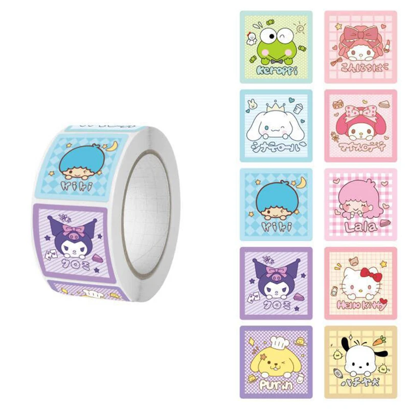 2023 New Sanrio 20pcs 500 Stickers/roll 25mm Cartoon Lovely Cinnamoroll Kuromi Sticker Sanrio Sealing Sticker For Kids Gift
2023 New Sanrio 20pcs 500 Stickers/roll 25mm Cartoon Lovely Cinnamoroll Kuromi Sticker Sanrio Sealing Sticker For Kids Gift