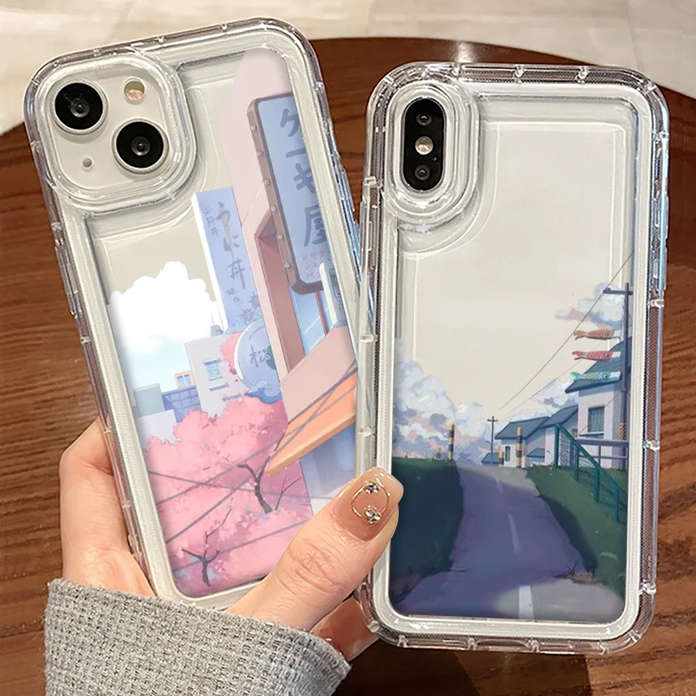 Landscape Painting Case for iPhone 11 14 13 12 ProMax mini Plus XR XS Max 7 8 SE 2022 Transparent Shockproof Soft TPU Cover
Landscape Painting Case for iPhone 11 14 13 12 ProMax mini Plus XR XS Max 7 8 SE 2022 Transparent Shockproof Soft TPU Cover