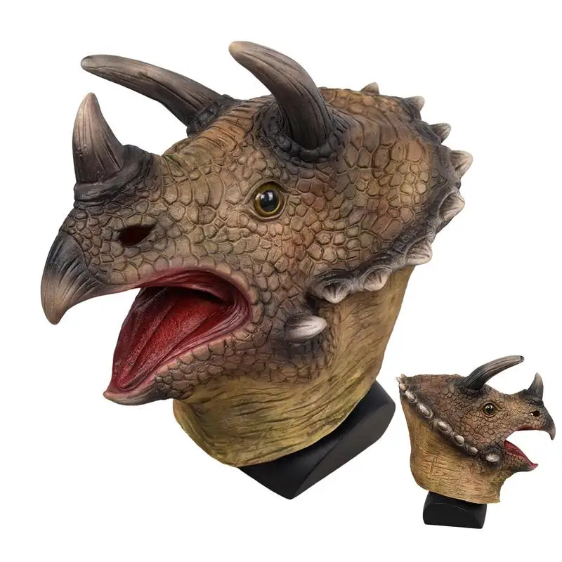 3D Halloween Dinosaur Masque Role Play Props Performance Headgear Raptor Dinosaur Dino Festival Carnival Gifts
3D Halloween Dinosaur Masque Role Play Props Performance Headgear Raptor Dinosaur Dino Festival Carnival Gifts