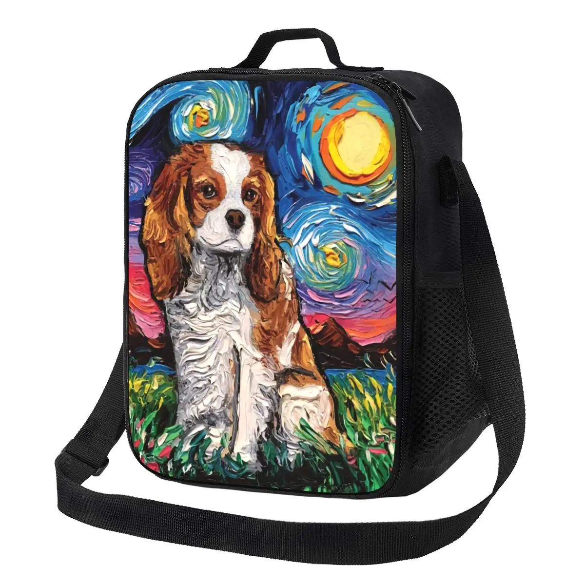Custom Cavalier King Charles Spaniel Pet Portraits Art Lunch Bag Men Women Cooler Warm Insulated Lunch Boxes for Kids School
Custom Cavalier King Charles Spaniel Pet Portraits Art Lunch Bag Men Women Cooler Warm Insulated Lunch Boxes for Kids School