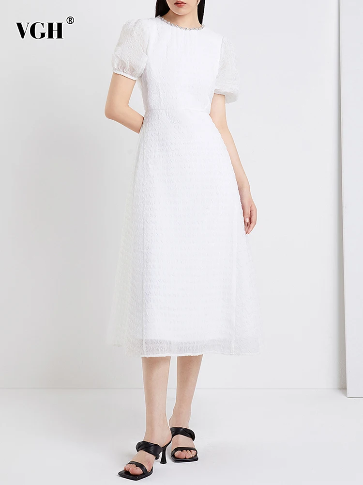 Женское платье средней длины VGH, белое элегантное платье составного кроя с круглым вырезом, короткими рукавами-фонариками и высокой талией, ...
Женское платье средней длины VGH, белое элегантное платье составного кроя с круглым вырезом, короткими рукавами-фонариками и высокой талией, ...