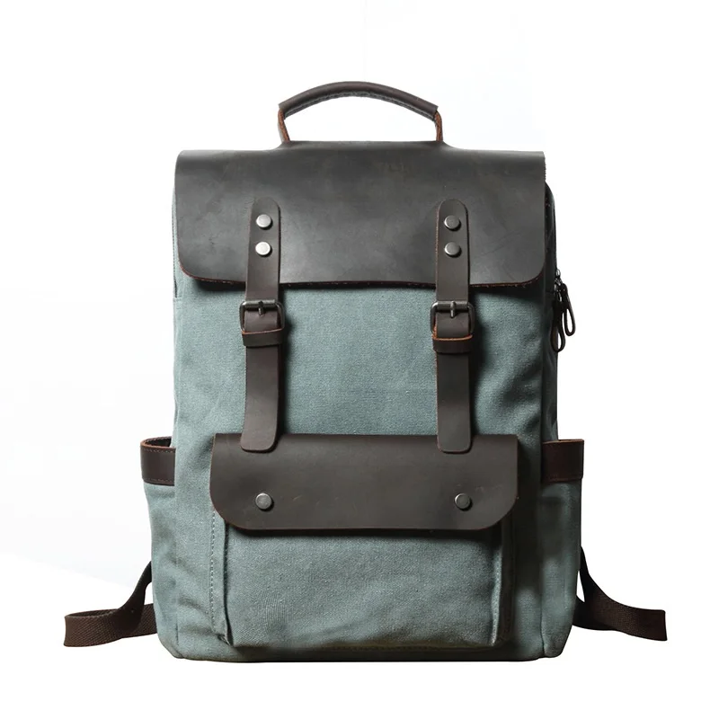 Canvas Bag School Backpack Leather Men For Multifunction Backpacks Neutral Retro Travel Wearproof Portable Fashion Teenager Bags
Canvas Bag School Backpack Leather Men For Multifunction Backpacks Neutral Retro Travel Wearproof Portable Fashion Teenager Bags