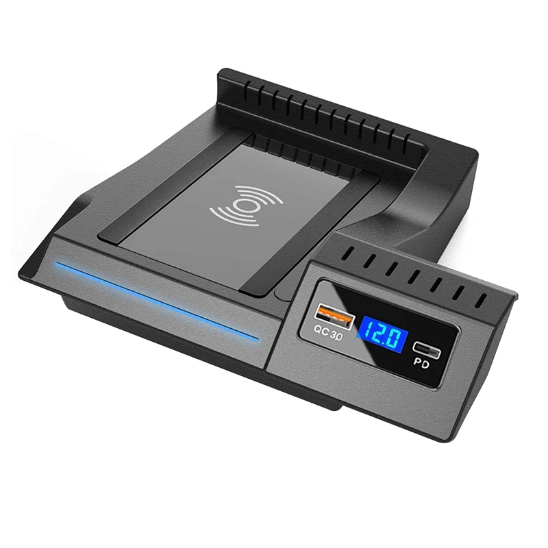 QI Wireless Car Charger for Benz C-Class GLC 2016-2021 Accessories 15W Phone Charging Pad with Fast Charging USB PD Port
QI Wireless Car Charger for Benz C-Class GLC 2016-2021 Accessories 15W Phone Charging Pad with Fast Charging USB PD Port