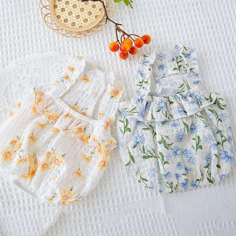 pet Clothing Cartoon flower Suspender skirt Clothes for dog small Costume floral Print dogs cute spring summer thin collar perro
pet Clothing Cartoon flower Suspender skirt Clothes for dog small Costume floral Print dogs cute spring summer thin collar perro