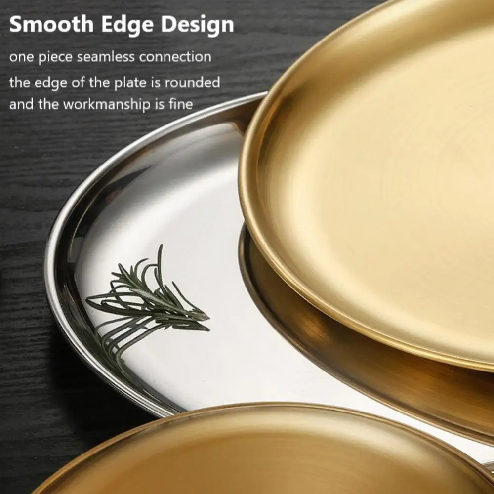 Dessert Plate Dishes Unbreakable Dinner Plates Steak Plate Western Food Large Plate Bone Plates Stainless Steel Plates
Dessert Plate Dishes Unbreakable Dinner Plates Steak Plate Western Food Large Plate Bone Plates Stainless Steel Plates