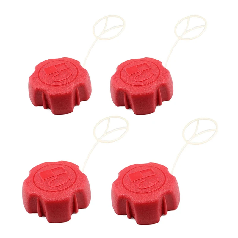 

4Pcs Red Plastic Fuel Cap Fit for Fuxtec FX-RM 1630 1855 1860 2055 2060 2060PRO Lawnmowers