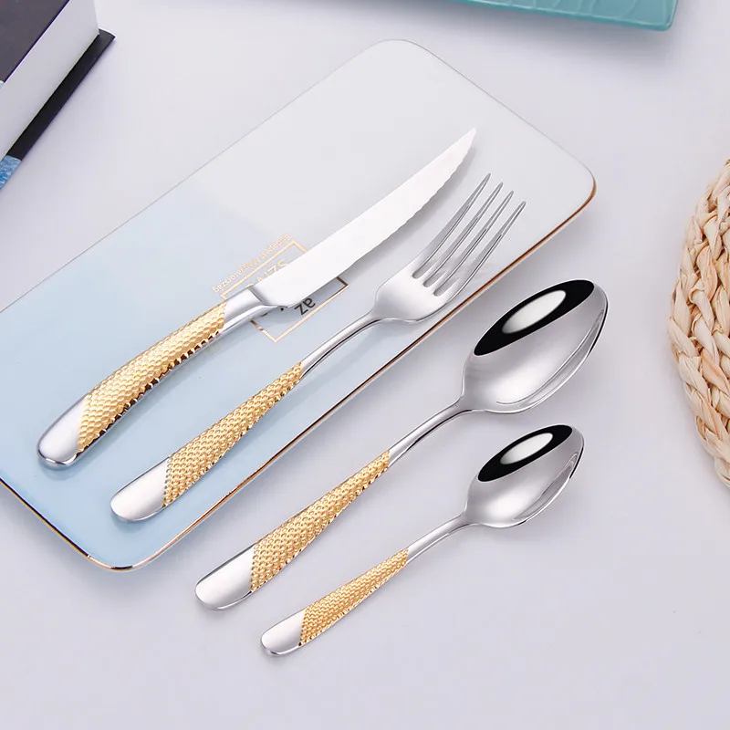 Full Tableware for Kitchen Cutlery Set Gold Cutlery Dinner Set Fork Spoon Knife Dinnerware Set Dropshipping Stainless Steel
Full Tableware for Kitchen Cutlery Set Gold Cutlery Dinner Set Fork Spoon Knife Dinnerware Set Dropshipping Stainless Steel