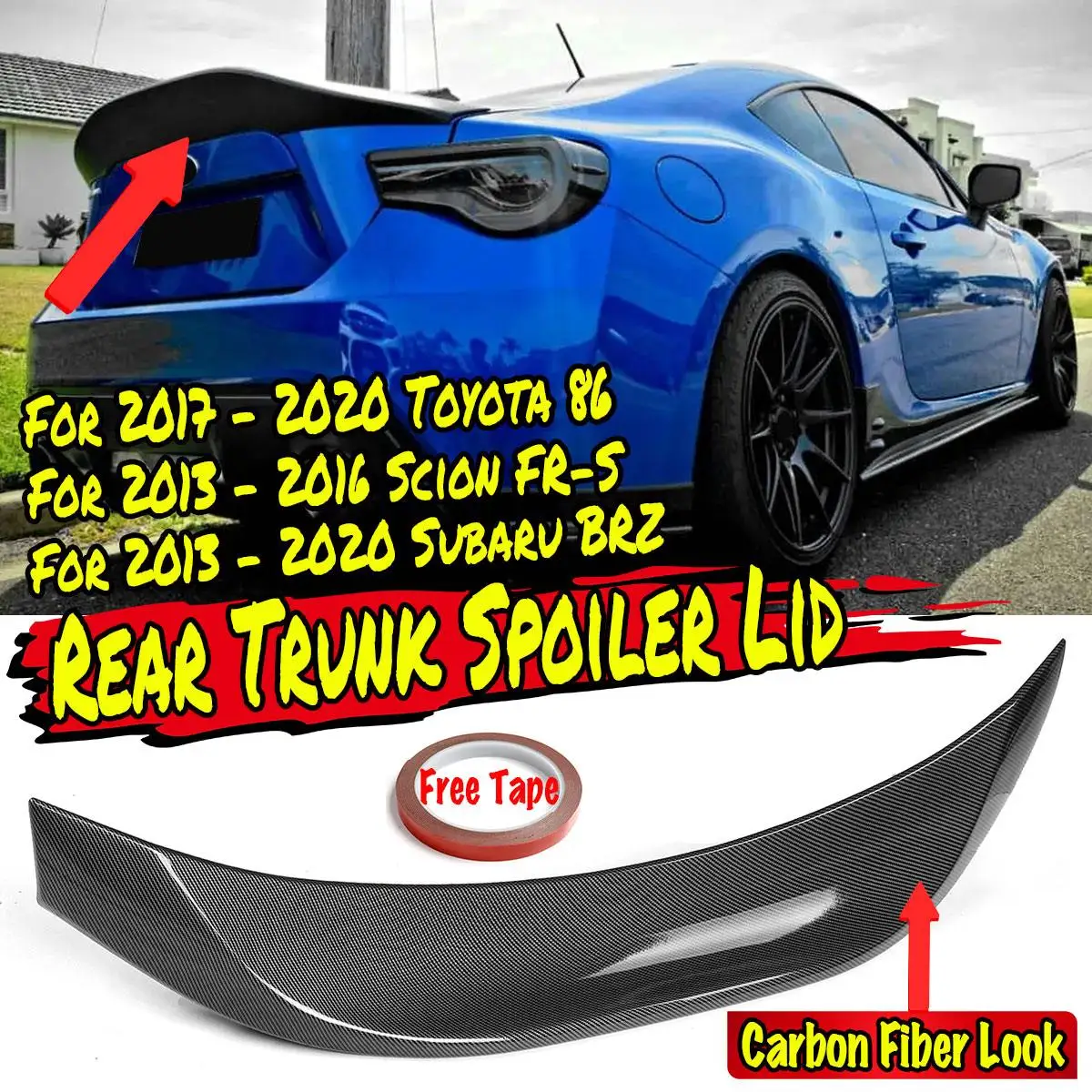 Car Rear Trunk Spoiler Wing Lip Extension For Subaru BRZ 2013-20 For Toyota 86 2017-2020 Scion FR-S 13-2016 Tail Wing Decoration
Car Rear Trunk Spoiler Wing Lip Extension For Subaru BRZ 2013-20 For Toyota 86 2017-2020 Scion FR-S 13-2016 Tail Wing Decoration