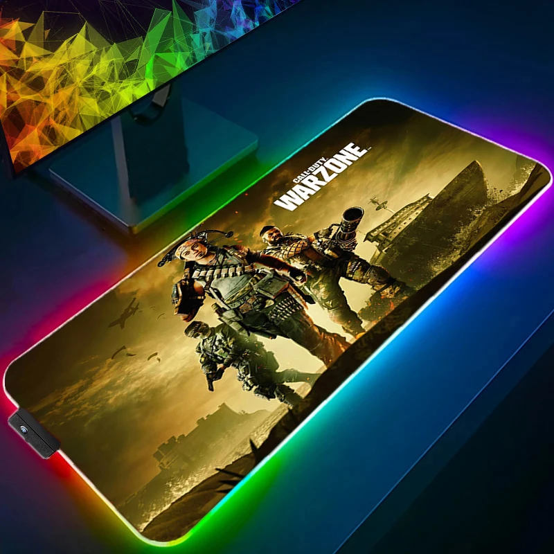 Call Of Duty Warzone LED Light Gaming Mouse Pad RGB Large Keyboard Cover Base Computer Carpet Desk Mat PC Game Arcane MousePad 
Call Of Duty Warzone LED Light Gaming Mouse Pad RGB Large Keyboard Cover Base Computer Carpet Desk Mat PC Game Arcane MousePad