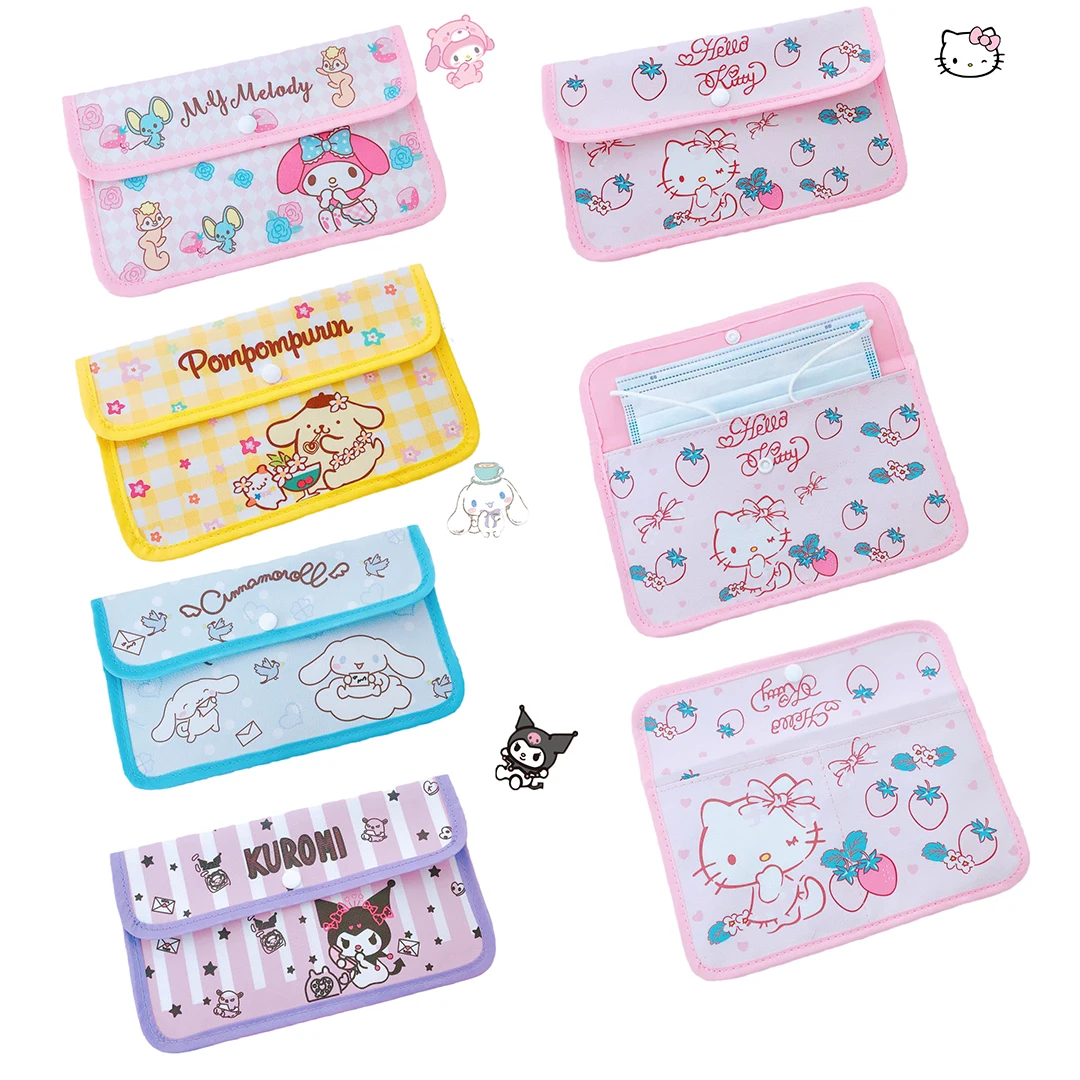 Kawaii Sanrios Kuromi My Melody Cinnamonroll KT cat Cartoon PU Waterproof Mask Storage Bag Receipt Bag Makeup Bag Toys Kids Gift
Kawaii Sanrios Kuromi My Melody Cinnamonroll KT cat Cartoon PU Waterproof Mask Storage Bag Receipt Bag Makeup Bag Toys Kids Gift