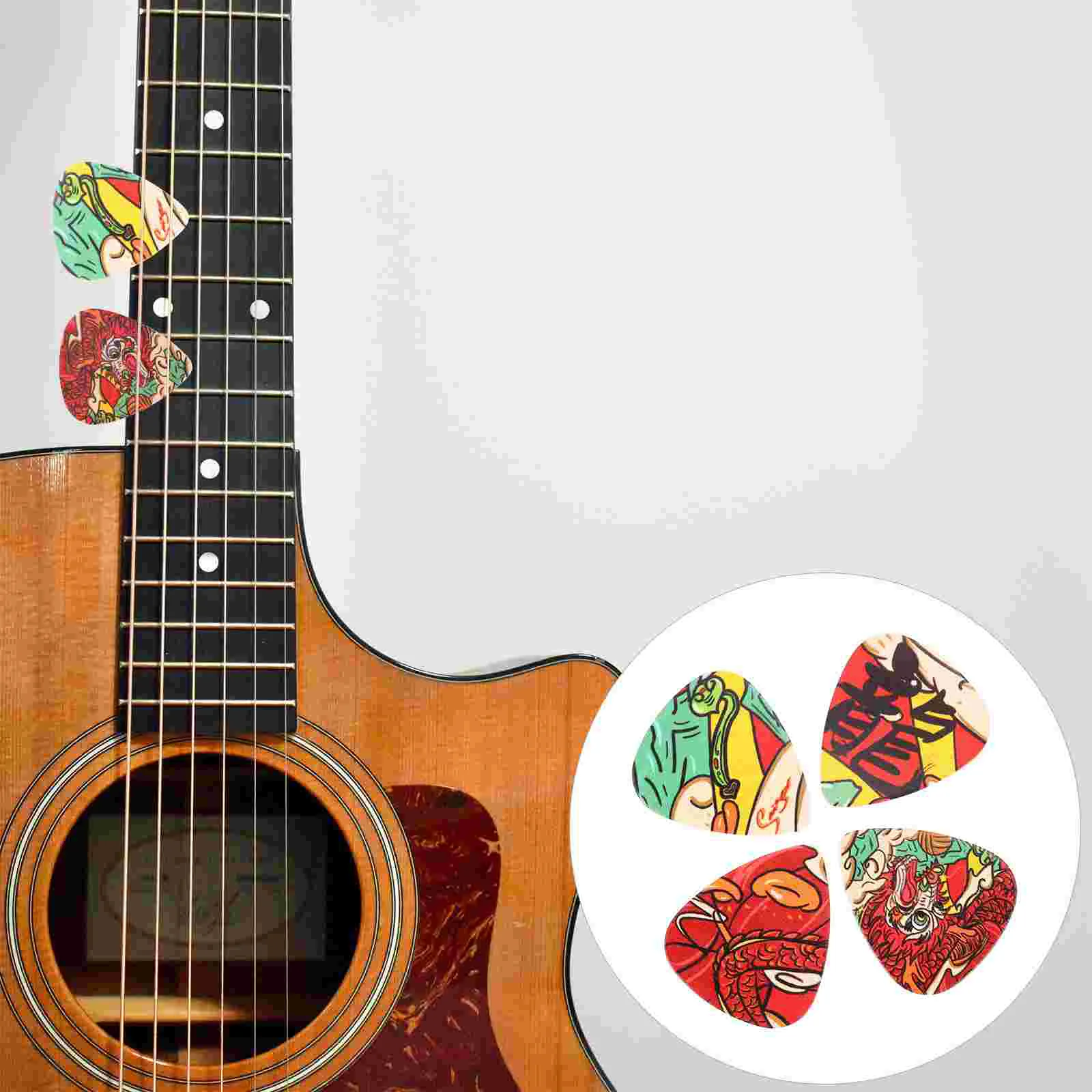 20Pcs Practical Guitar Picks Ukulele Picks Guitar Accessories (Random Color)
20Pcs Practical Guitar Picks Ukulele Picks Guitar Accessories (Random Color)