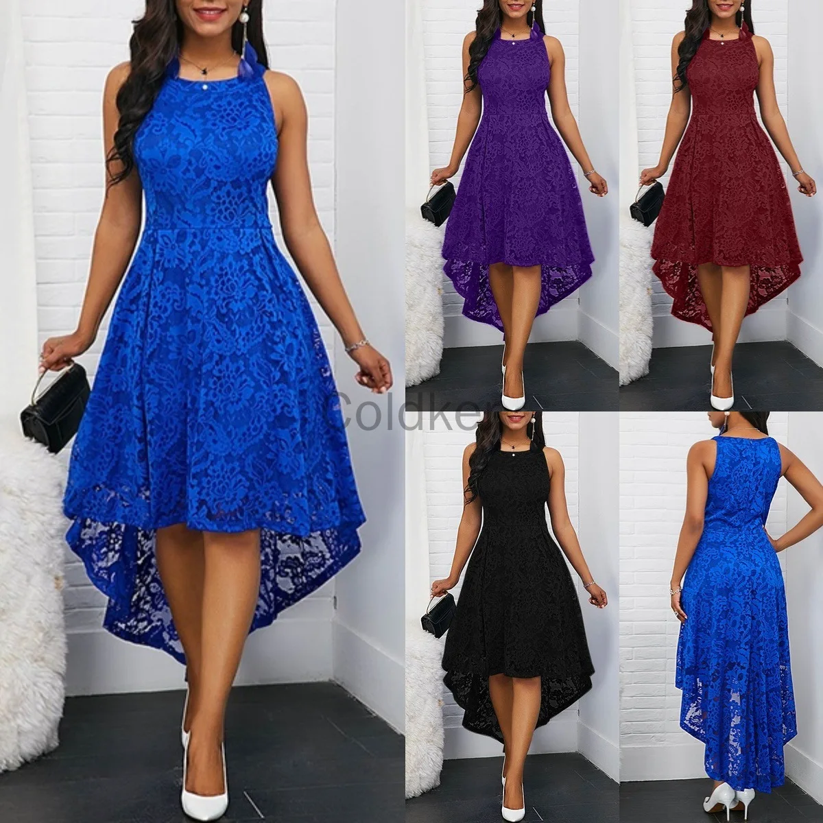 Fashion Women Clothing Solid O Neck Floral Lace Irregular Swing Dress 2022 Summer Women Sexy Sleeveless Dress Office Dress Lady
Fashion Women Clothing Solid O Neck Floral Lace Irregular Swing Dress 2022 Summer Women Sexy Sleeveless Dress Office Dress Lady