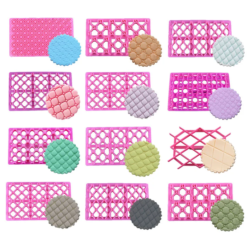 Plastic Printing Biscuits Chocolates Cake Cookie Cutter Fondant Lace Decoration Petal Quilt Embosser Mold Tools Pastry Baking
Plastic Printing Biscuits Chocolates Cake Cookie Cutter Fondant Lace Decoration Petal Quilt Embosser Mold Tools Pastry Baking