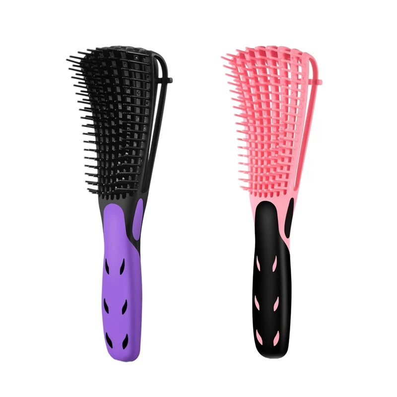 2 Pcs Detangling Brush Ez Detangler Brush Hair Detangler Afro Textured 3A to 4C Kinky Wavy for Wet/ Dry Thick Curly Hair
2 Pcs Detangling Brush Ez Detangler Brush Hair Detangler Afro Textured 3A to 4C Kinky Wavy for Wet/ Dry Thick Curly Hair