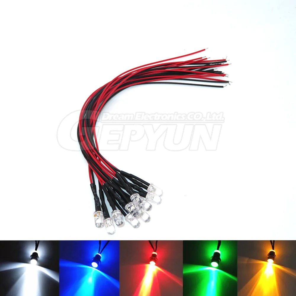 10pcs Dc 3v 6v 12v 24v Pre Wire Led Light 5mm Led yellow Red White Blue green orange Led Prewired Wired Diodes Car Model Lights 
10pcs Dc 3v 6v 12v 24v Pre Wire Led Light 5mm Led yellow Red White Blue green orange Led Prewired Wired Diodes Car Model Lights