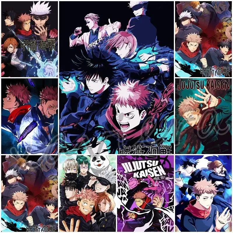 5D Diy Japanese Anime Diamond Painting Jujutsu Kaisen Diamond Embroidery Mosaic Art Picture of Rhinestones Cross Stitch Kits
5D Diy Japanese Anime Diamond Painting Jujutsu Kaisen Diamond Embroidery Mosaic Art Picture of Rhinestones Cross Stitch Kits