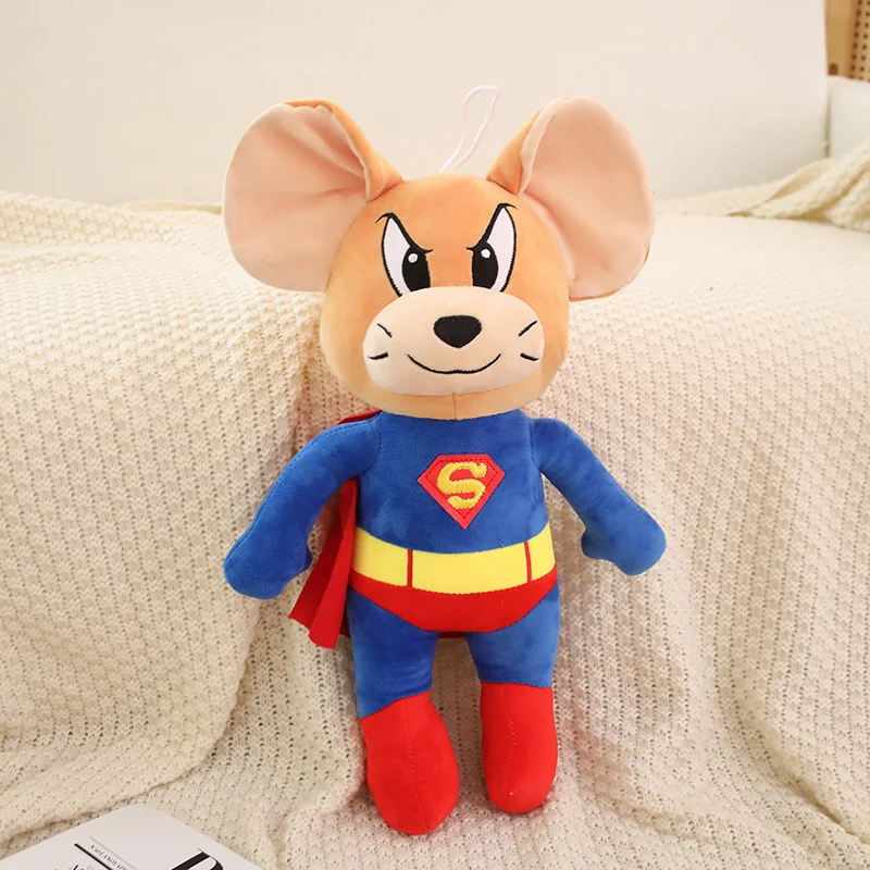 

Мультяшная плюшевая игрушка Супермен мышь кавайные мягкие игрушки животные мыши Джерри плюши кукла милые мягкие детские игрушки подарки Аниме игра периферия