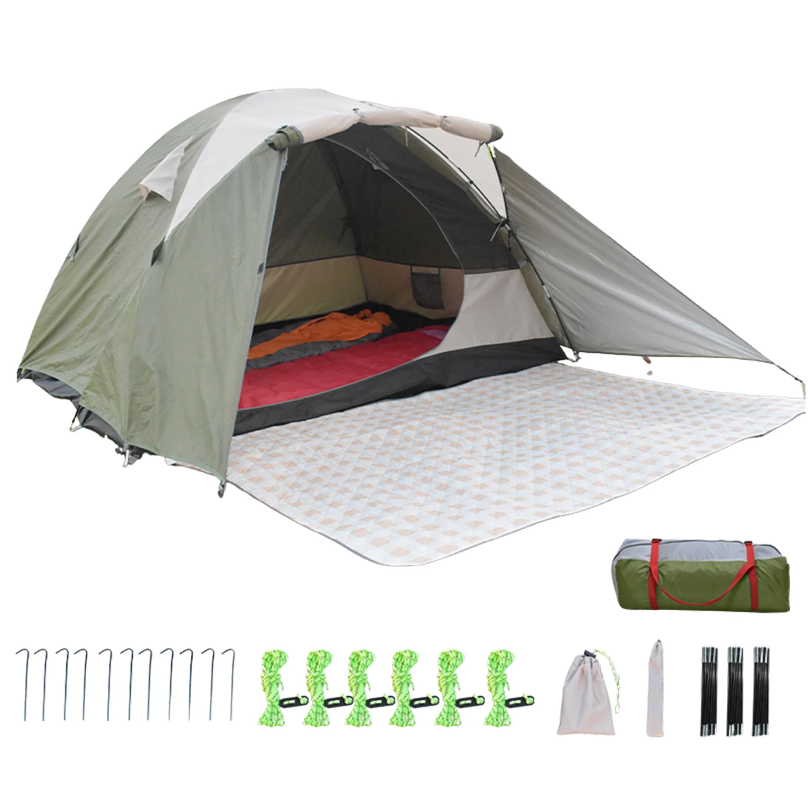 Waterproof Camping Tent For Hiking Barbecues Family Gatherings Portable Double-Layer Tents Big Tent For Outdoor Picnic Hiking
Waterproof Camping Tent For Hiking Barbecues Family Gatherings Portable Double-Layer Tents Big Tent For Outdoor Picnic Hiking
