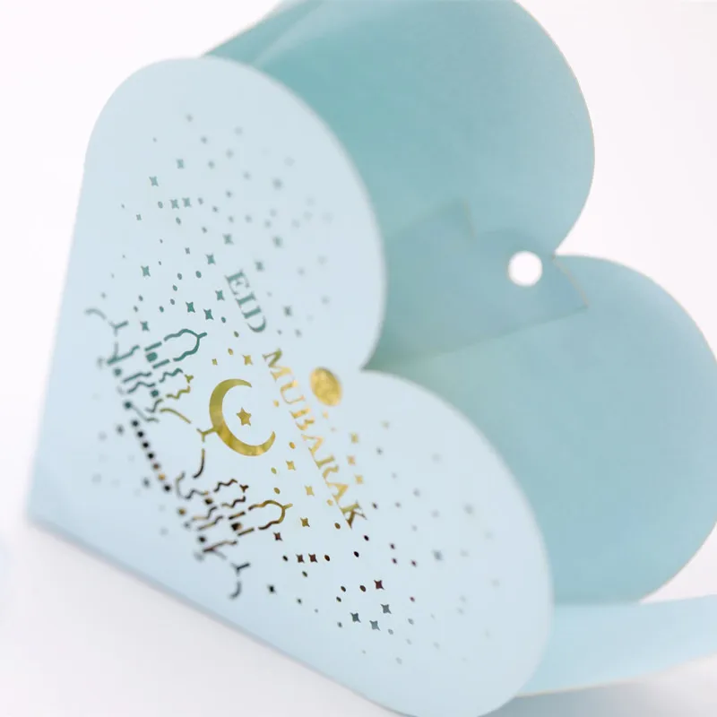 5/10pcs Heart Eid Mubarak Candy Box Favor Dragee Gift Box DIY Paper Islamic Muslim Al-Fitr Eid Ramadan Decor Party Supplies
5/10pcs Heart Eid Mubarak Candy Box Favor Dragee Gift Box DIY Paper Islamic Muslim Al-Fitr Eid Ramadan Decor Party Supplies