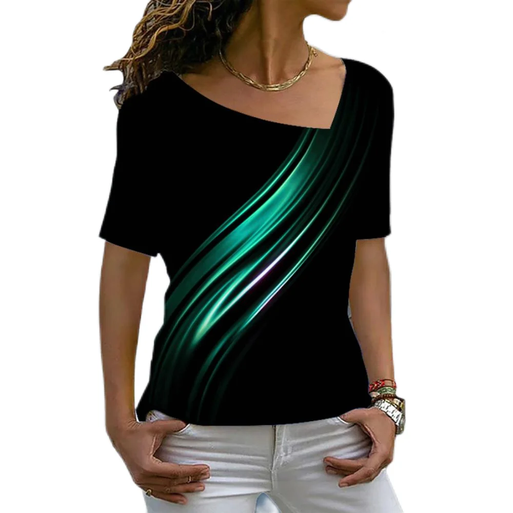 2023 Ladies T-shirt New Design Printing Short Sleeve Tops Tees Casual Vintage V-neck Femalewear Oversize T-shirts Women Clothing
2023 Ladies T-shirt New Design Printing Short Sleeve Tops Tees Casual Vintage V-neck Femalewear Oversize T-shirts Women Clothing
