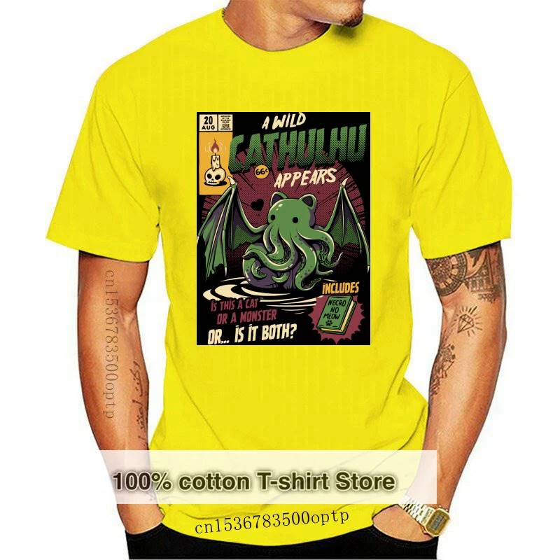 New Fashionable Cathulhu TShirt Wild Man T Shirt O-Neck Cotton Adult Tops Tees Short Sleeve Summer Family T-shirts Drop Shippin
New Fashionable Cathulhu TShirt Wild Man T Shirt O-Neck Cotton Adult Tops Tees Short Sleeve Summer Family T-shirts Drop Shippin
