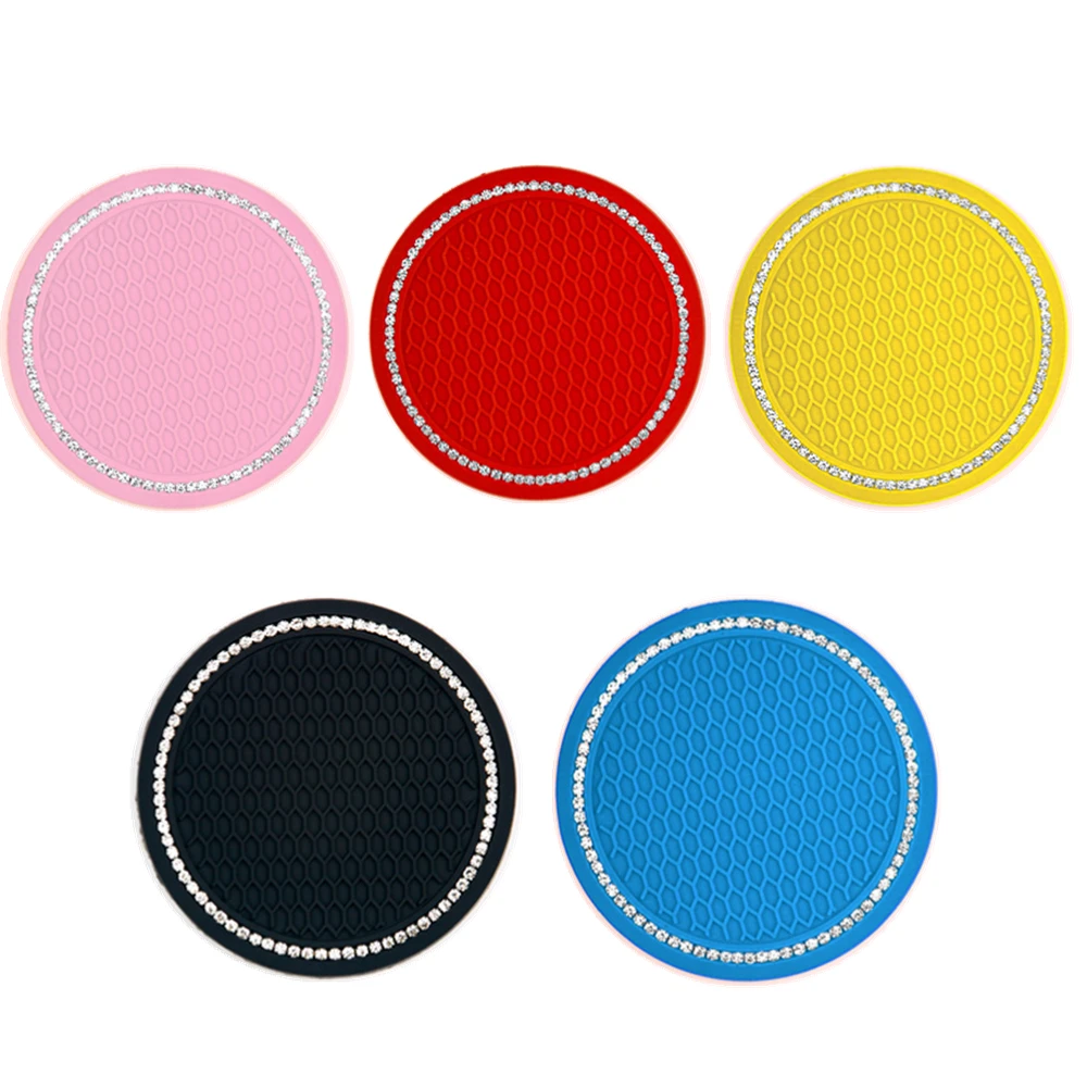 1pcs Non-slip Car Water Cup Pad Diamond Rhinestone Rubber Mat for Bottle Holder Coaster Auto Interior Anti-skid Cup Holders 7cm
1pcs Non-slip Car Water Cup Pad Diamond Rhinestone Rubber Mat for Bottle Holder Coaster Auto Interior Anti-skid Cup Holders 7cm