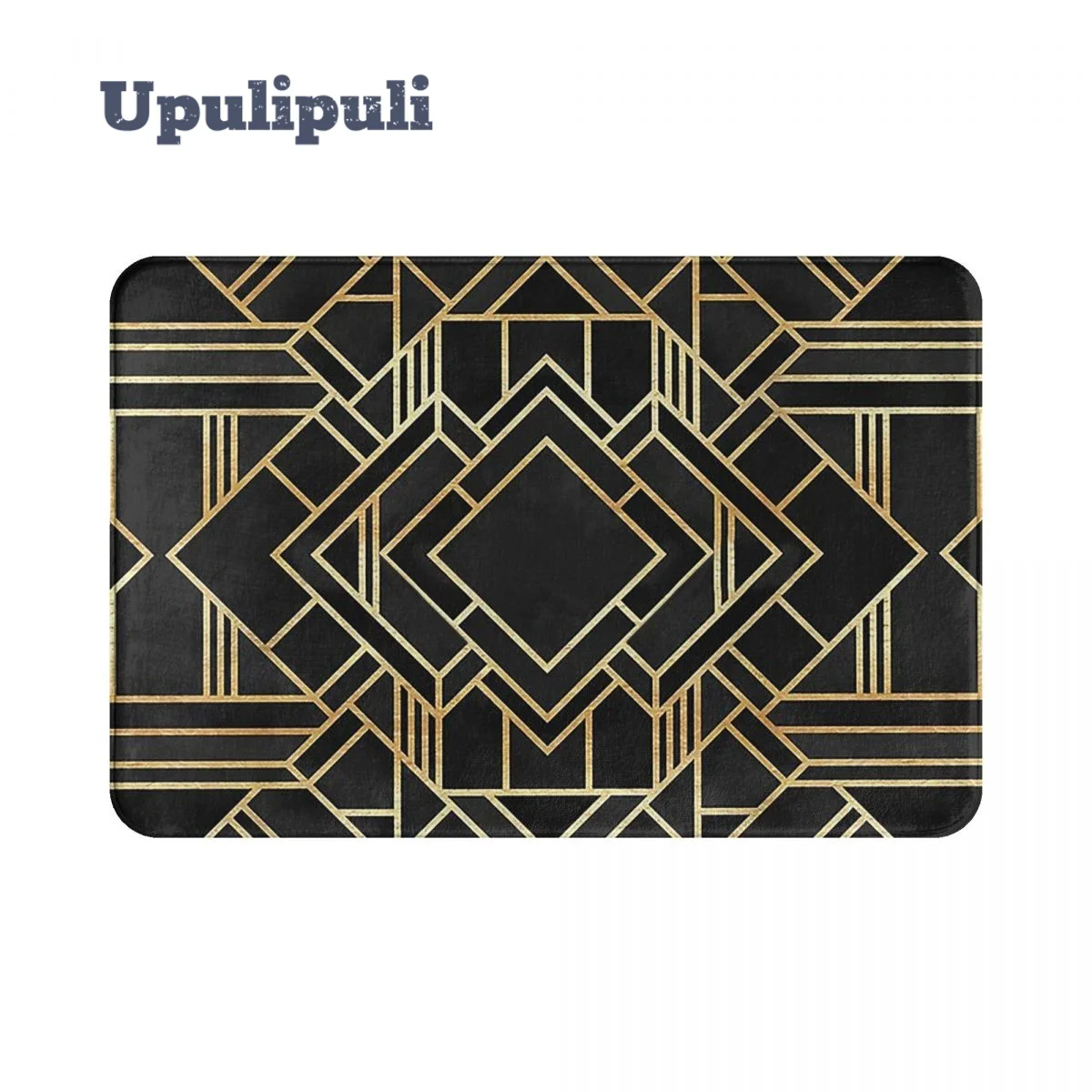 Geometric Pattern Art Deco Black Doormat Flannel Rug Anti-Slip Absorbent Mat for Floor Bathroom Printed Balcony Mats Decorative
Geometric Pattern Art Deco Black Doormat Flannel Rug Anti-Slip Absorbent Mat for Floor Bathroom Printed Balcony Mats Decorative