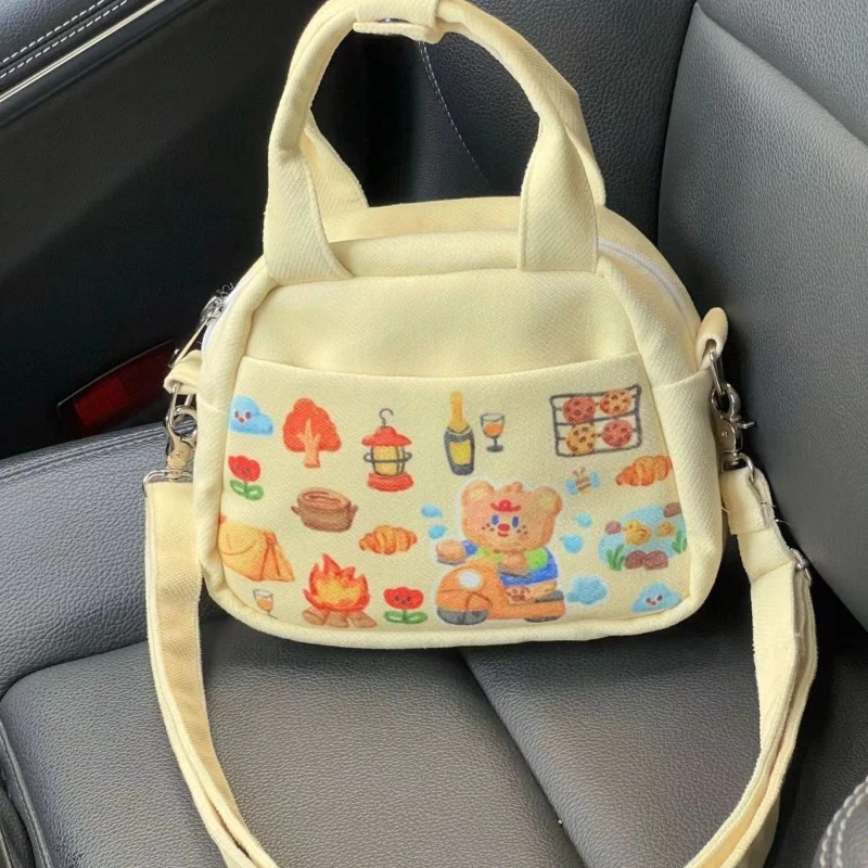 Xiuya Sweet Cute Handbag Cartoon Printed Canvas Yellow Shoulder Bag 2023 New Harajuku Style Fashion Kawaii Casual Crossbody Bag
Xiuya Sweet Cute Handbag Cartoon Printed Canvas Yellow Shoulder Bag 2023 New Harajuku Style Fashion Kawaii Casual Crossbody Bag