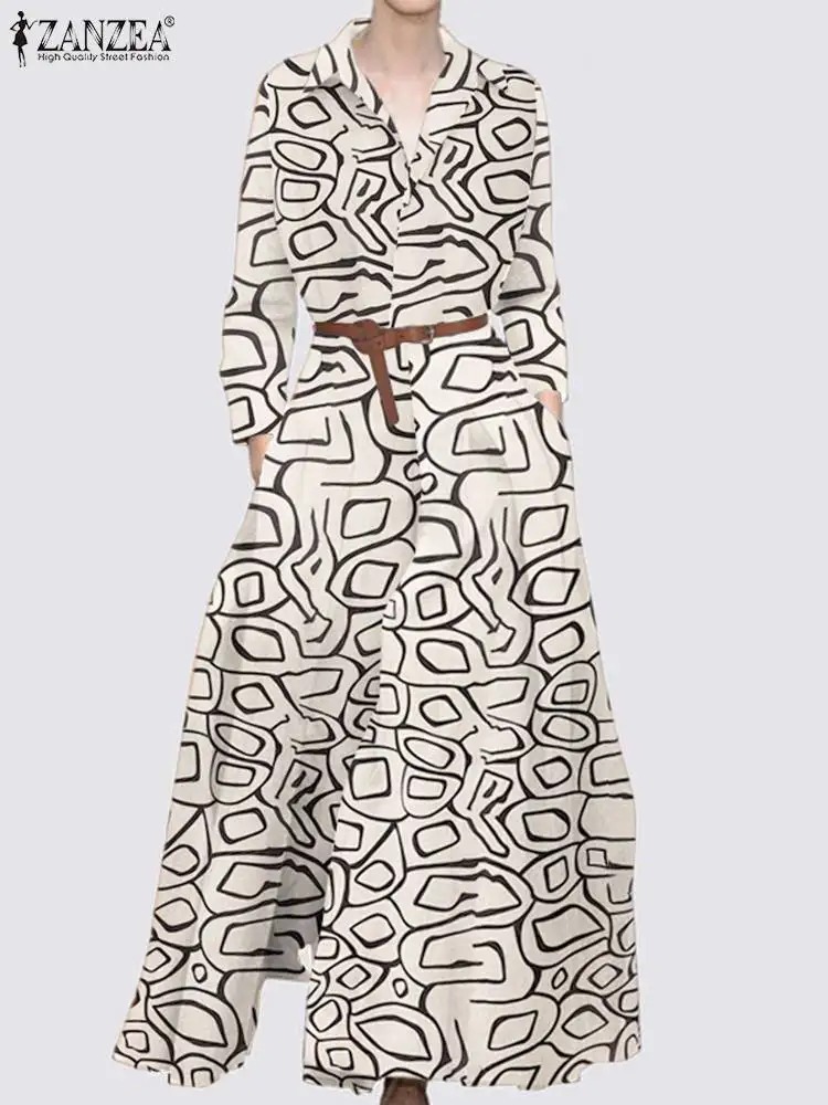 Fashion Printed Maxi Long Vestidos 2022 Autumn Long Sleeve Shirt Dresse Casual Office Lady Long Dress Lapel Neck Robes Longue 7
Fashion Printed Maxi Long Vestidos 2022 Autumn Long Sleeve Shirt Dresse Casual Office Lady Long Dress Lapel Neck Robes Longue 7
