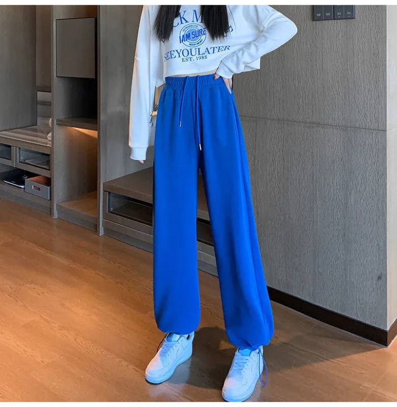 Blue Sweatpants for Women Summer Baggy Pants High Waist Jogger Wide Leg Trousers Spring Women's Sports Pants Summer Sweatpants
Blue Sweatpants for Women Summer Baggy Pants High Waist Jogger Wide Leg Trousers Spring Women's Sports Pants Summer Sweatpants