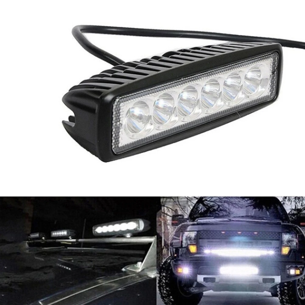 Car LED Work Light Bar 18W 6000K Car Driving Fog Light 1800LM Super Bright Spot Light For Off-Road SUV Car Boat Truck Headlights
Car LED Work Light Bar 18W 6000K Car Driving Fog Light 1800LM Super Bright Spot Light For Off-Road SUV Car Boat Truck Headlights