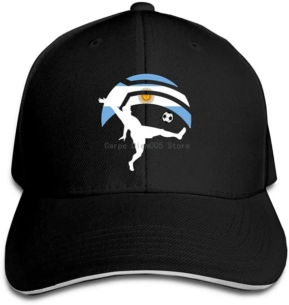 Baseball Cap Soccer Player Kicking Ball Argentina Flag Cotton Flat Hat Adjustable Casual Sports & Outdoors Caps Black
Baseball Cap Soccer Player Kicking Ball Argentina Flag Cotton Flat Hat Adjustable Casual Sports & Outdoors Caps Black