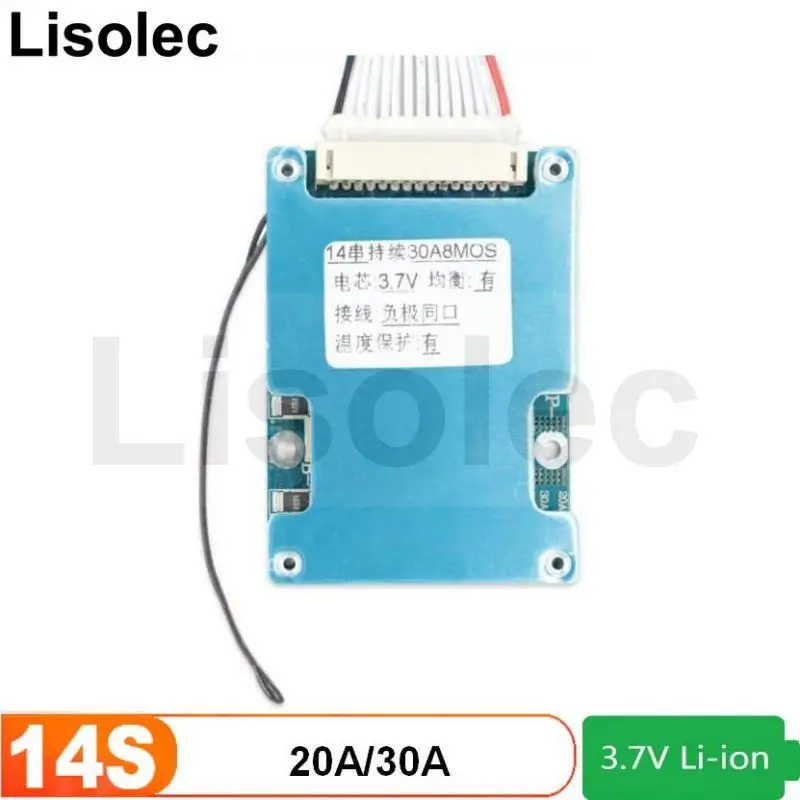 14S 20A 30A BMS with Balance Temperature Control 48V 51.8V 18650 21700 E-bike Battery Charging and Discharging Protection Board
14S 20A 30A BMS with Balance Temperature Control 48V 51.8V 18650 21700 E-bike Battery Charging and Discharging Protection Board
