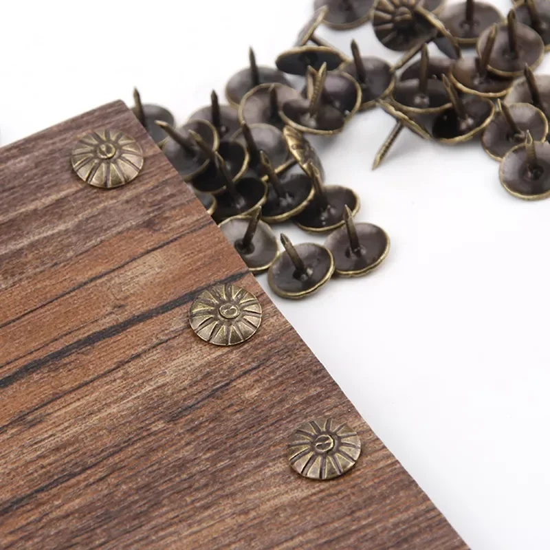 100Pcs Gold Brass Decorative Nails Tacks Applied Jewelry Gift Box Table Pushpins Furniture Hardware Woodwork Tool 11X16Mm
100Pcs Gold Brass Decorative Nails Tacks Applied Jewelry Gift Box Table Pushpins Furniture Hardware Woodwork Tool 11X16Mm