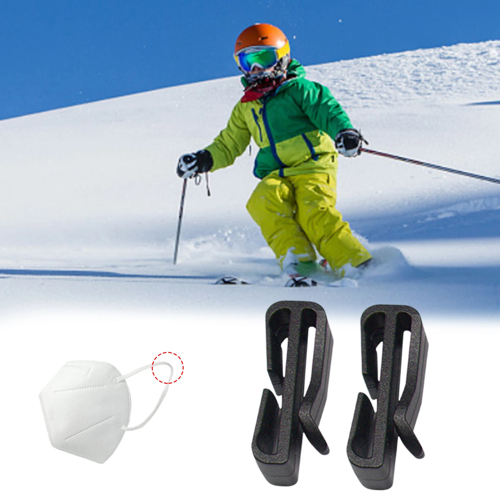 2pcs Ski Helmet Mask Holder Multipurpose Snow Helmet Face Cover Clip Easy Mounting For Outdoor Cycling Skiing Climbing Sports
2pcs Ski Helmet Mask Holder Multipurpose Snow Helmet Face Cover Clip Easy Mounting For Outdoor Cycling Skiing Climbing Sports