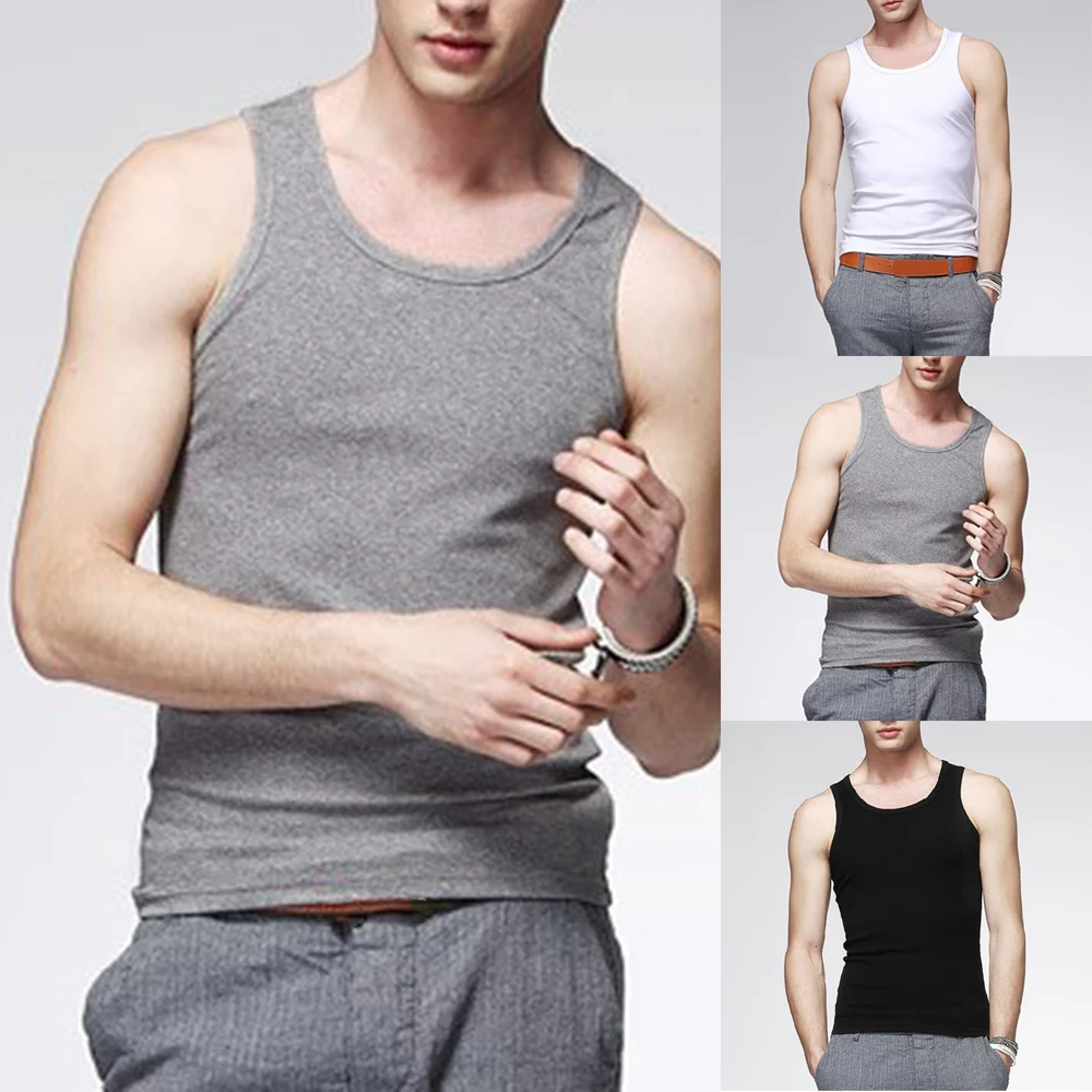 Men Muscle Vests Cotton Underwear Sleeveless Tank Top Solid Muscle Vest Undershirts O-neck Gymclothing Bodybuilding Tank Top new
Men Muscle Vests Cotton Underwear Sleeveless Tank Top Solid Muscle Vest Undershirts O-neck Gymclothing Bodybuilding Tank Top new