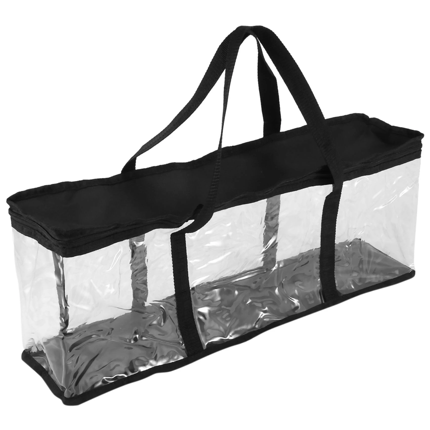 

Large Clear Holds DVD CD Storage Holder Easy Zip Closure Carry Bag Organizer