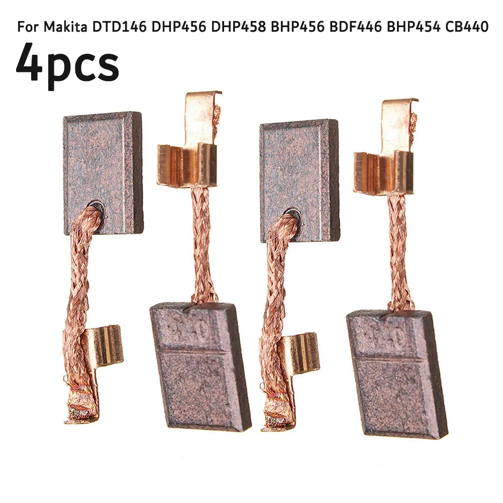 4pcs Carbon Brushes For Makita DTD146 DHP456 DHP458 BHP456 BDF446 BHP454 CB440 Cordless Drill Driver Screw Gun Graphite Brush
4pcs Carbon Brushes For Makita DTD146 DHP456 DHP458 BHP456 BDF446 BHP454 CB440 Cordless Drill Driver Screw Gun Graphite Brush